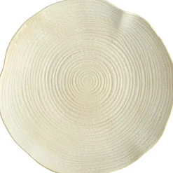 Wood Platter 39 cm, Cream