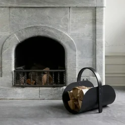 Woody Firewood Storage, Natural Oak