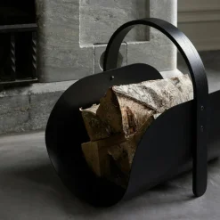 Woody Firewood Storage, Natural Oak