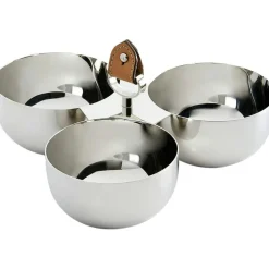 Wyatt Triple Nut Bowl, Stainless Steel