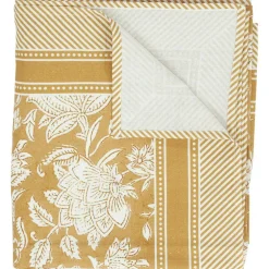 Yasmine Tablecloth 140x250 cm, White / Camel
