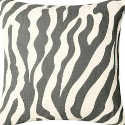 Zebra Cushion 50x50 cm Outdoor, Blue / Off-white