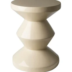 Zig Zag Stool, Beige