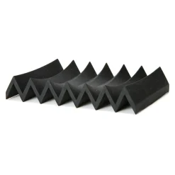 ZigZag Soap Dish Rubber, Black