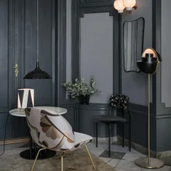 1965 Pendant, Brass/Red