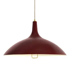 1965 Pendant, Brass/Red