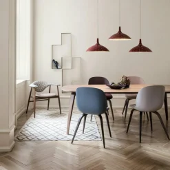 1965 Pendant, Brass/Red