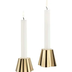 Aalto Candlesticks Brass, 5 & 6,5 cm