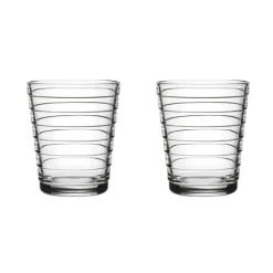 Aino Aalto Drinking Glass 22 cl 2-pack, Clear