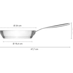All Steel Pure Frying Pan, 28 cm