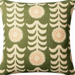 Alok Cushion Cover 50x50 cm, Light Beige / Cactus Green / Rose