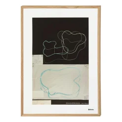 Alvar Aalto Art Poster 50x70 cm, Sketch Blue