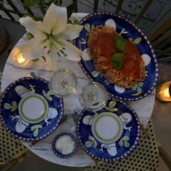 Amalfi Deep Plate 23 cm, Turquoise