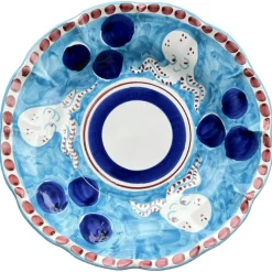 Amalfi Deep Plate 23 cm, Turquoise