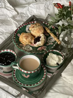 Amalfi Deep Plate 23 cm, Turquoise