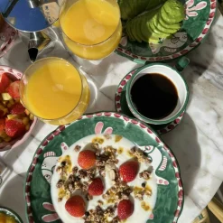 Amalfi Deep Plate 23 cm, Turquoise