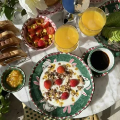 Amalfi Deep Plate 23 cm, Turquoise