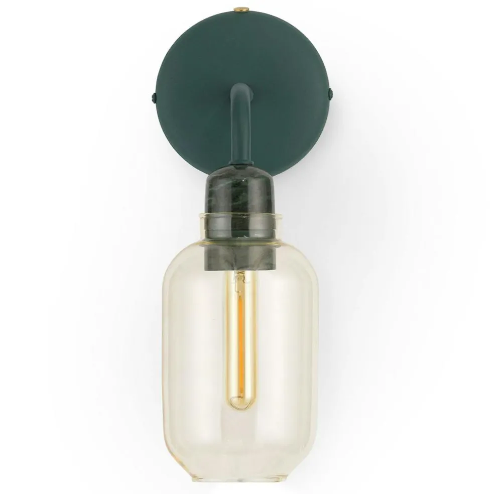 Amp Wall Lamp, Gold / Green