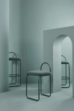 Angui Bar Stool H82.5 cm, Dusty Blue