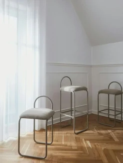 Angui Bar Stool H82.5 cm, Dusty Blue