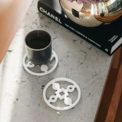 Anima Gemella Coasters Ø10 cm 4-pack, Green