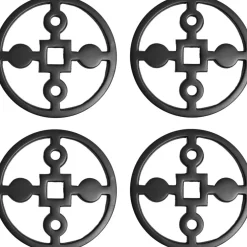 Anima Gemella Coasters Ø10 cm 4-pack, Green