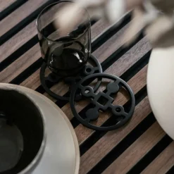 Anima Gemella Coasters Ø10 cm 4-pack, Green