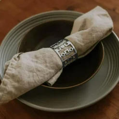 Anima Napkin Ring 2-pack, Nickel plated Brass