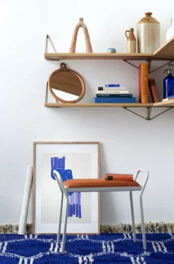 Anyone Stool, Grey / Rust