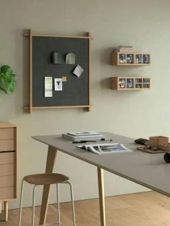 A-Organizer Shelf With 10 Glass Jugs, Oak