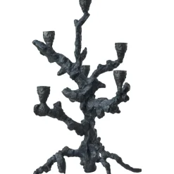 Apple Tree Candle Holder 6 Arms, Graphite