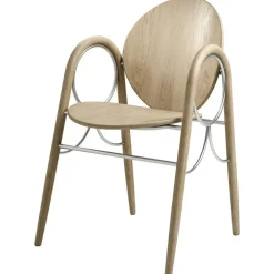 Arkade Armchair, White Oiled Oak