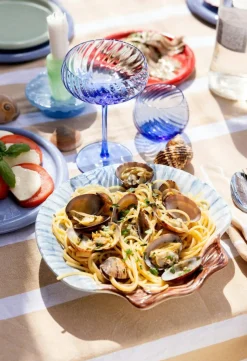 Armona Plate 23,5 cm, White / Light Blue