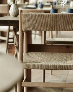 Arv Armchair With Woven Seat / Back, Oak