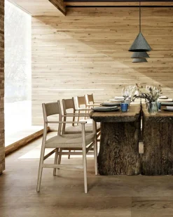 Arv Armchair With Woven Seat / Back, Oak