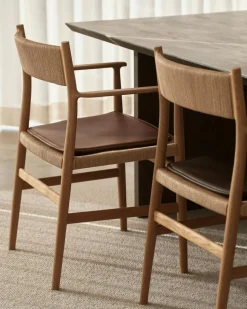 Arv Armchair With Woven Seat / Back, Oak