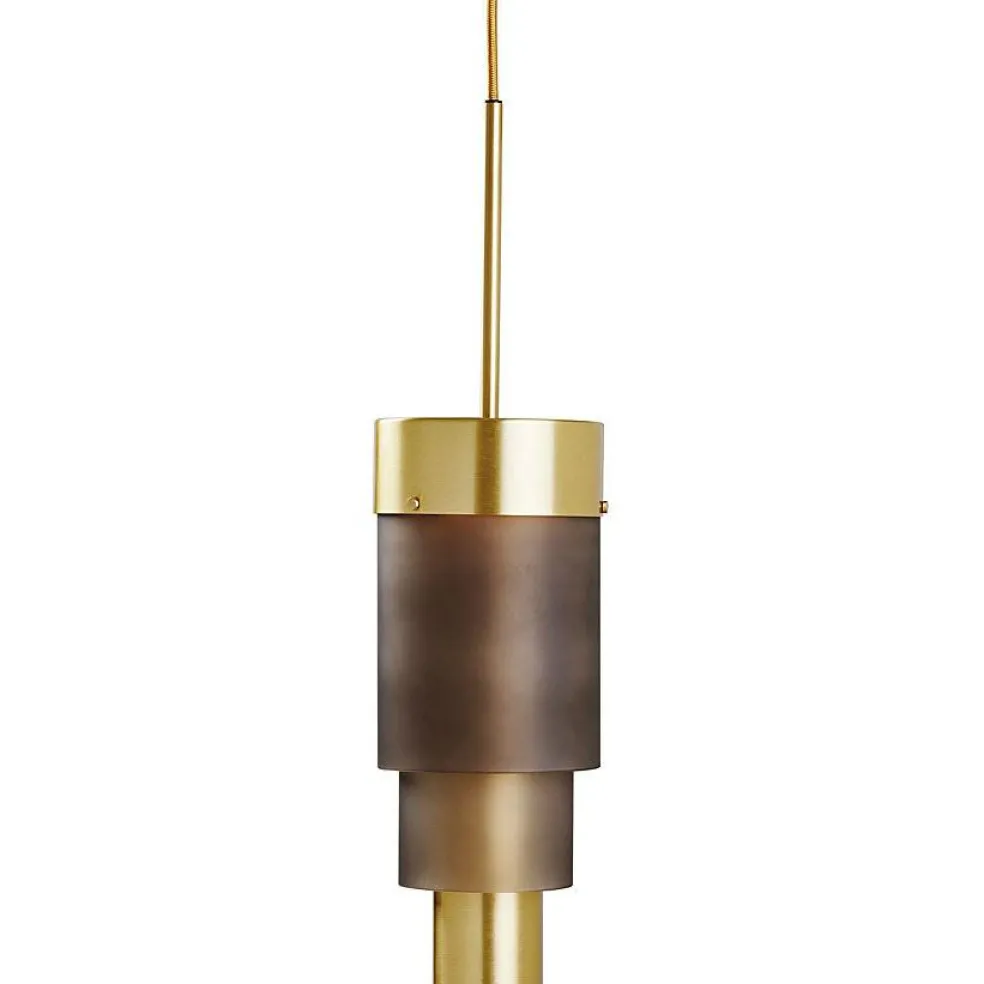 A-spire Pendant, Brass / Golden Smoke