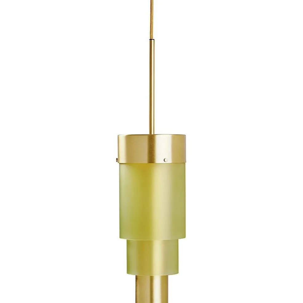A-spire Pendant, Brass / Golden Smoke