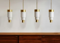 A-spire Pendant, Brass / Golden Smoke