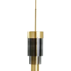 A-spire Pendant, Brass / Golden Smoke