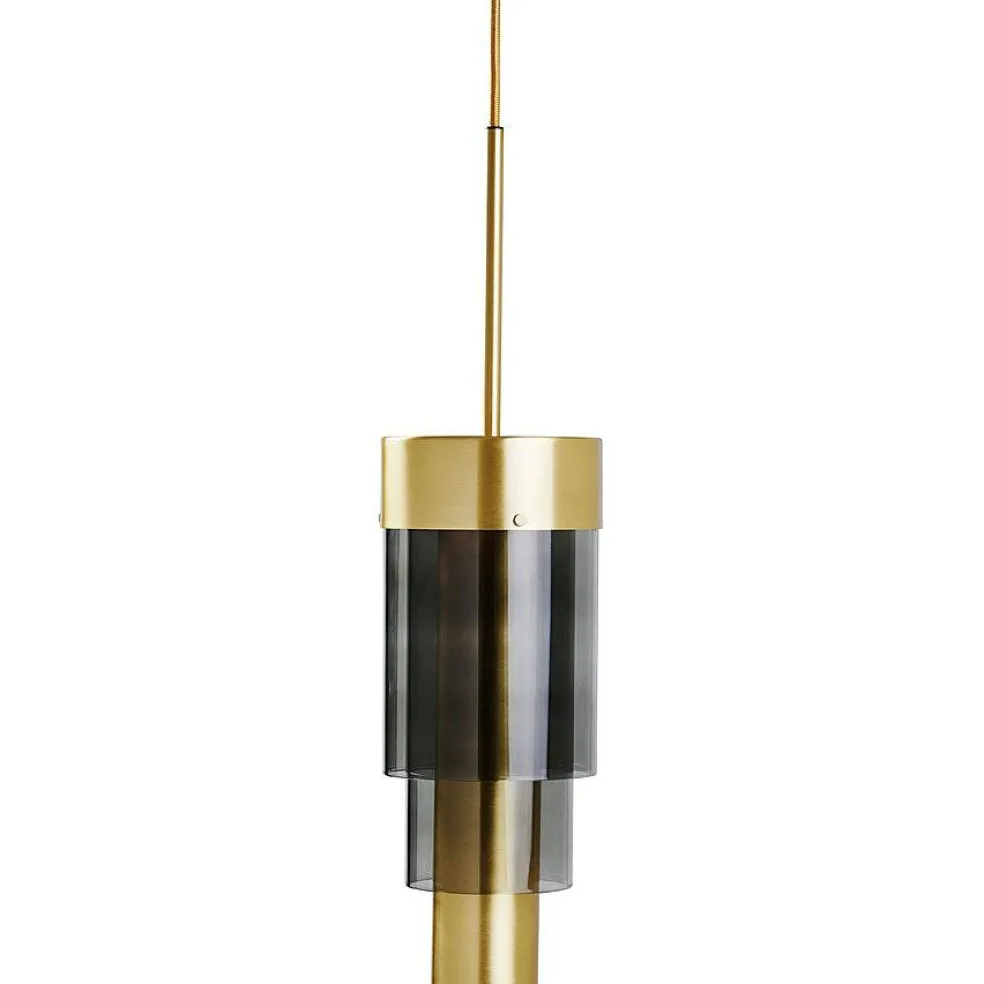 A-spire Pendant, Brass / Golden Smoke