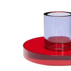 Astra Candlestick, Red/Purple
