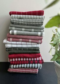 Astrid Kitchen Towel 2-pack 50x70 cm, Grey/White