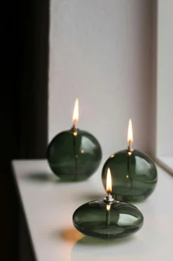 Aura Oil Lamp 6 cm, Brown