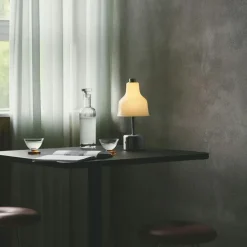 Avra Table Lamp Portable, Black / Creme