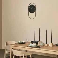 A-Wall Wall Clock, Black