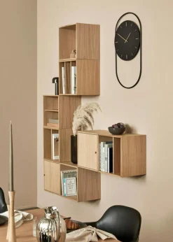 A-Wall Wall Clock, Black