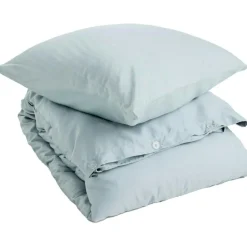 Bamboo Bedding Set 150x210 + 50x60 cm, Light Blue