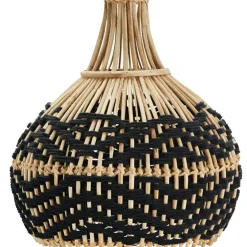 Bamboo Lampshade, Natural/Black