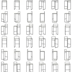 Bar Stool With Backrest 90 cm, Black / Rust Bouclé